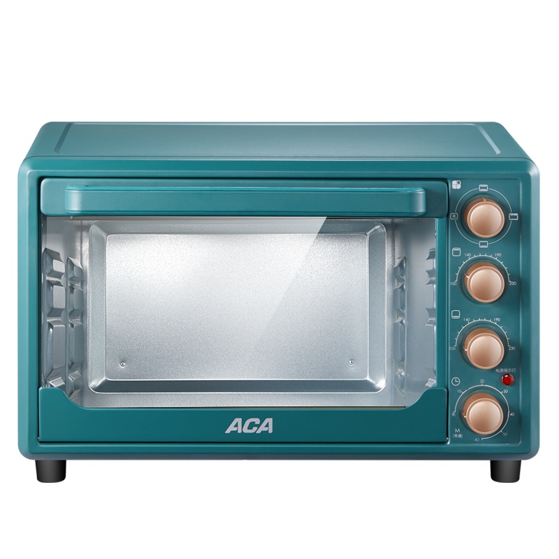 ACA北美电器烤箱家用小型烘焙多功能蛋糕面包35L升大容量全自动迷你电烤箱M35K