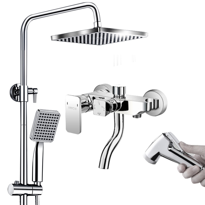 箭牌卫浴（ARROW）增压淋浴花洒套装 全铜淋雨花洒龙头 花洒喷头