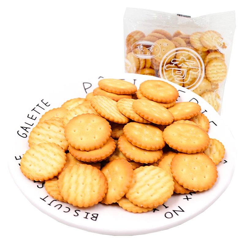 [满88减50元]豫吉小奇福饼干牛奶味250g整袋散装烘焙雪花酥专用手工自制材料 零食饼干 休闲饼干