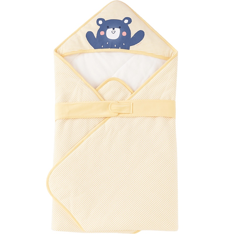 英氏婴儿抱被新生儿连帽宝宝睡袋孕婴童床上用品