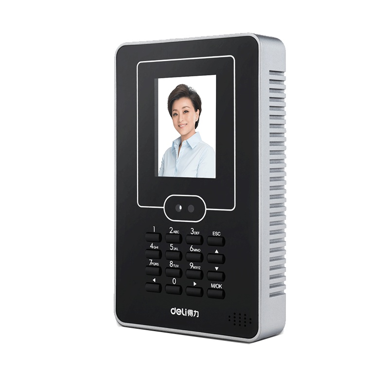 得力deli3940考勤机 面部打卡机网络U盘下载免软件面部识别 自动生成报表