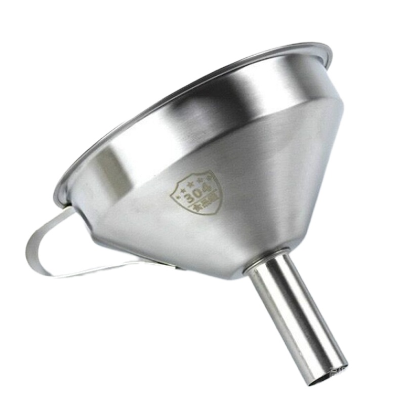 304不锈钢漏斗带过滤网酱醋油漏酒漏厨房家用多用途小号倒油漏斗 国泰家和 304小号11cm漏斗