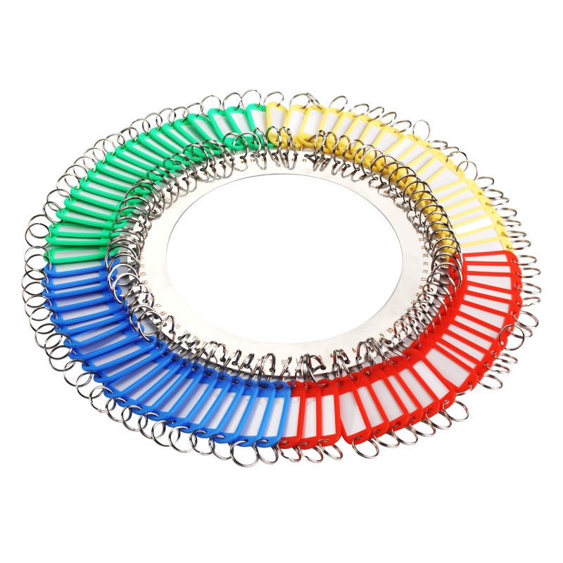 优必利 钥匙盘80位不锈钢手提钥匙板标签分类管理钥匙扣 洒店宾馆房东大钥匙串