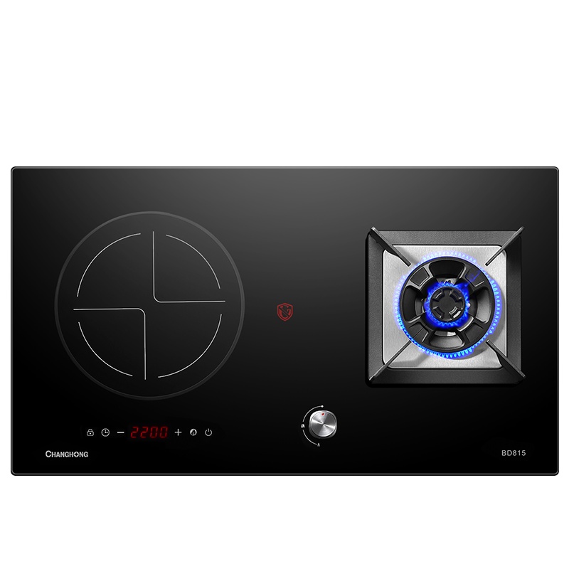 长虹BD815-液化气燃气灶煤气灶气电灶双灶家用电气两用燃气灶嵌入式台式炉灶具电磁炉天然化气灶