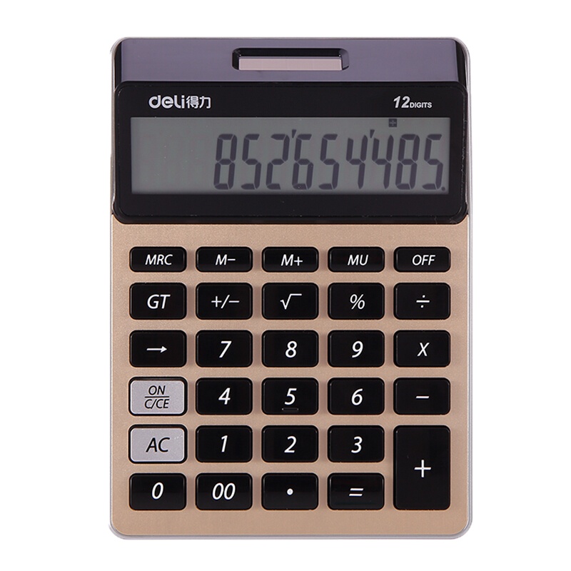 [精选]得力(deli) 1575A 时尚型号翘头动感桌面计算器 大屏幕 大按键 1575A