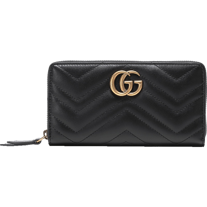 GUCCI 古驰 女士 GG Marmont 皮革长款钱包钱夹 443123 DTD1T