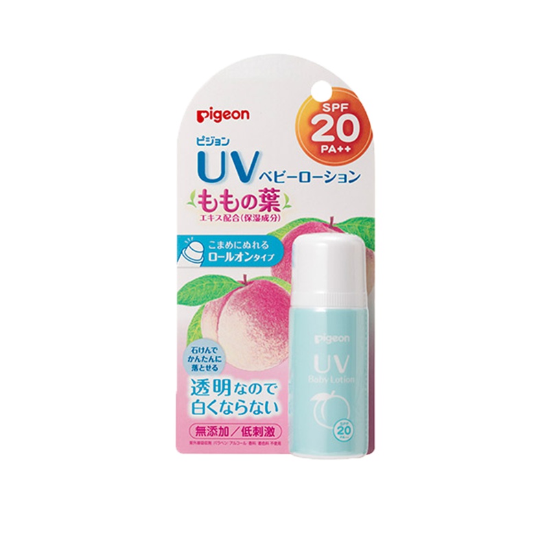 贝亲(PIGEON)婴儿紫外线桃叶防晒滚珠SPF20 25g
