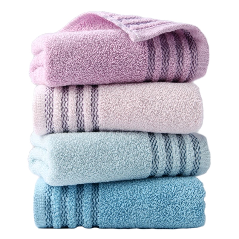 金号毛巾家纺纯棉高低毛格纹提缎 洗脸家用毛巾95克 34cm*70cm三条盒装