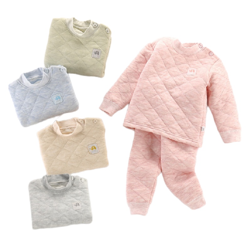 最喜家儿童保暖内衣套装夹棉新款宝宝三层保暖加厚加棉打底衣冬童装