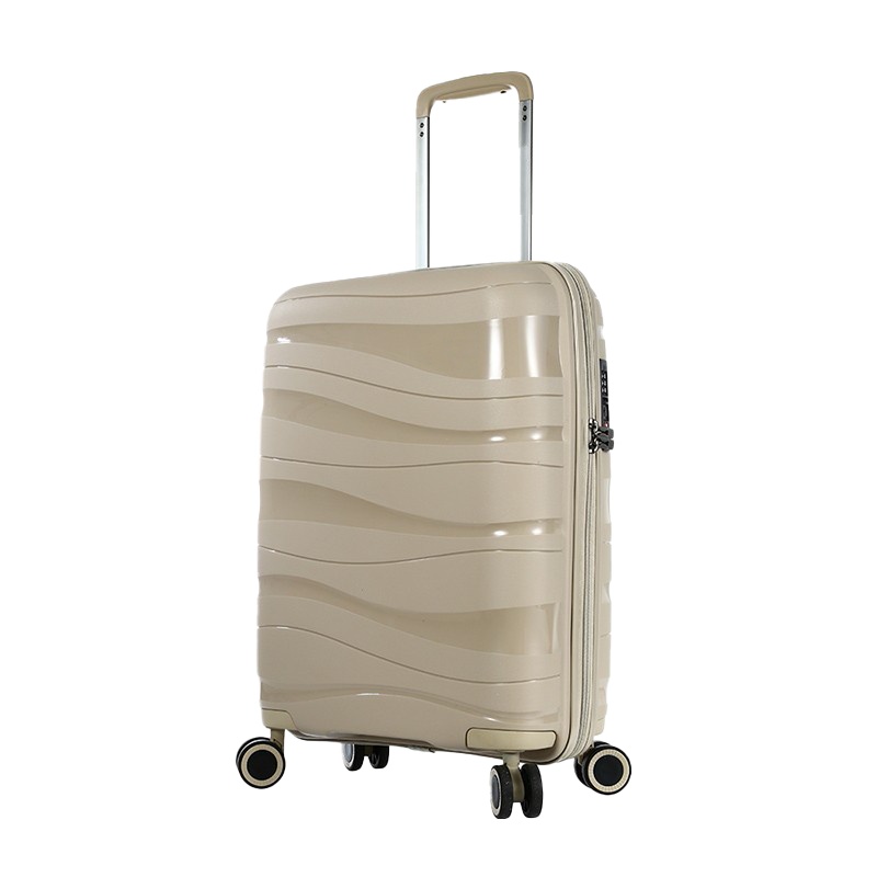 20英寸拉杆箱 DM-2066-3 静音万向轮海关锁多隔层拉杆箱行李箱 卡其色(单位:只)