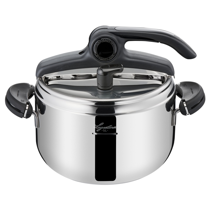 拉歌蒂尼(Lagostina)意大利进口迷雅高压锅不锈钢高压快锅家用燃气电磁炉通用加厚防爆压力锅 5L容量[1-3人]
