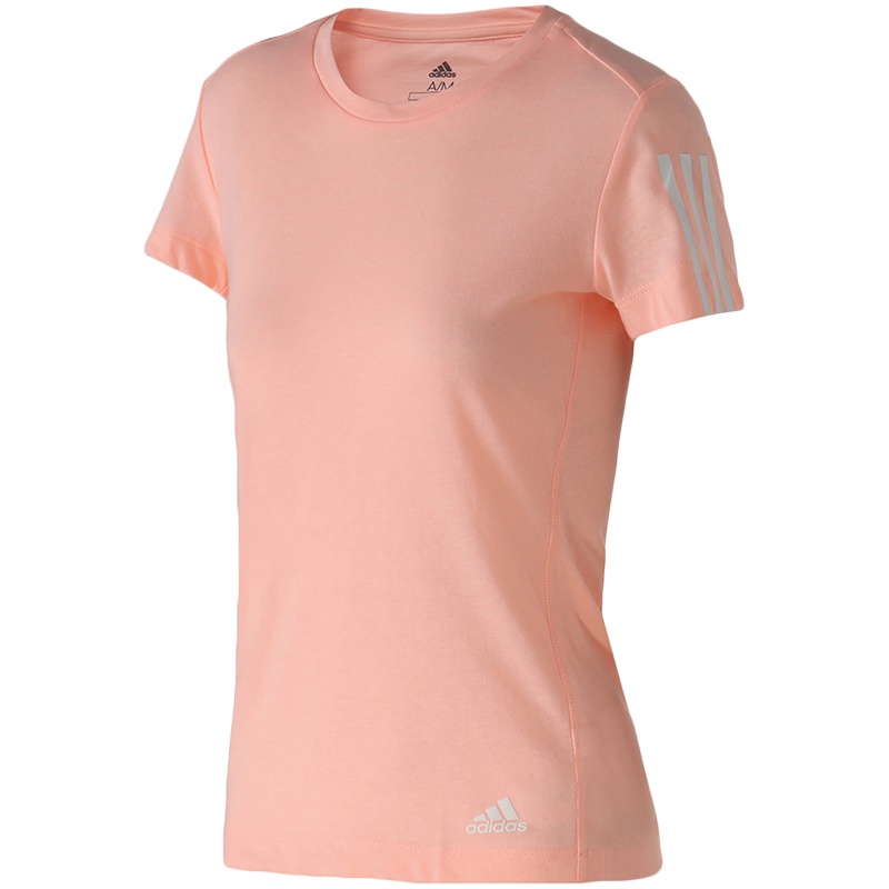 阿迪达斯女服短袖T恤跑步训练健身运动服EC3710