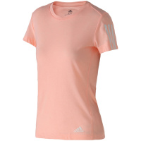 阿迪达斯女服短袖T恤跑步训练健身运动服EC3710