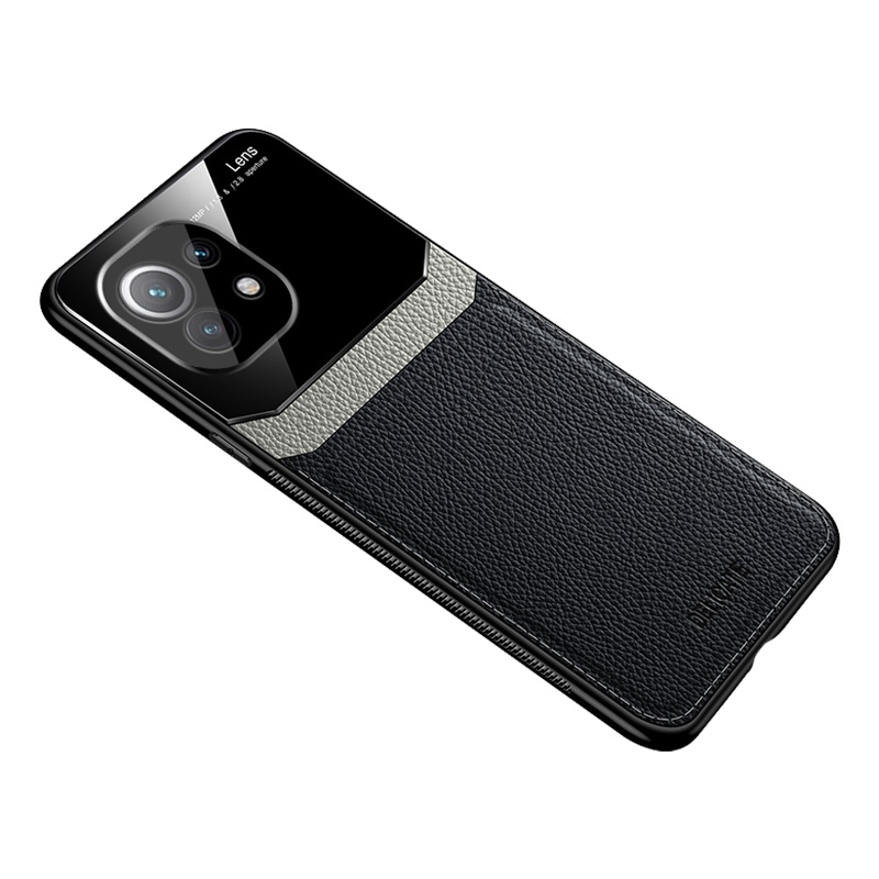 魅爱琳 小米11Ultra手机壳 小米11 Pro保护套 Mi11外壳5G商务皮纹防摔硅胶软套全包轻薄散热潮手机套