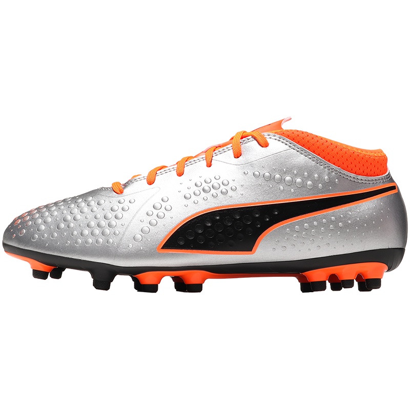 PUMA彪马运动鞋男鞋足球鞋10474801 10474801银色-亮橘色