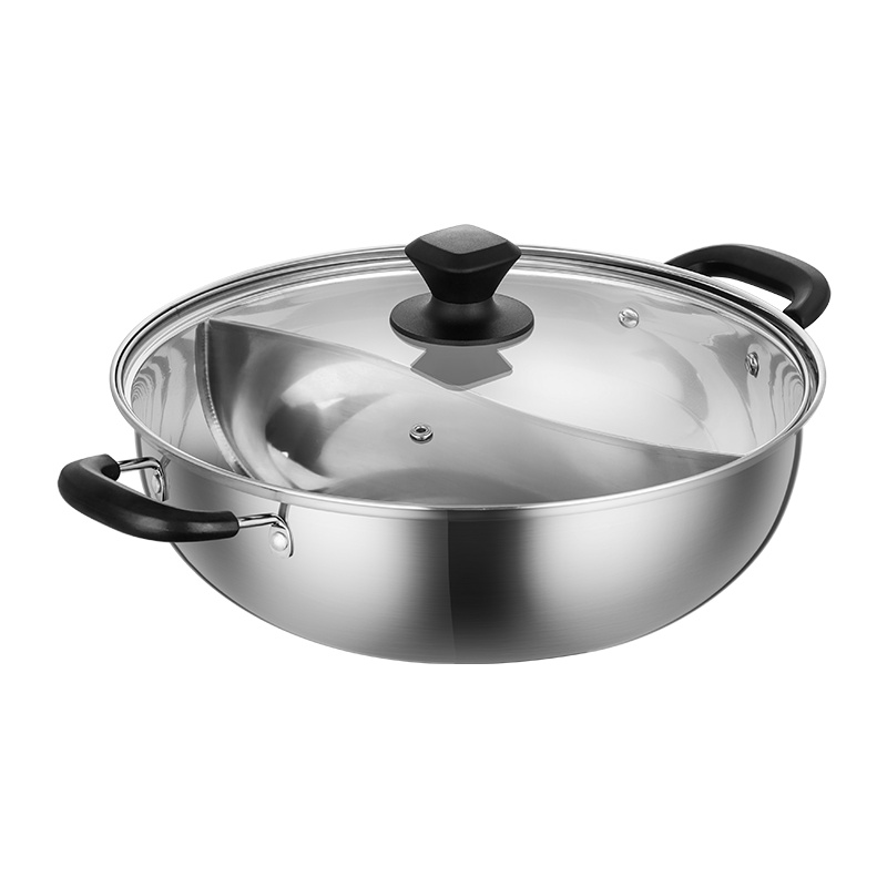 炊大皇嘉味不锈钢鸳鸯火锅HG30JW 30cm