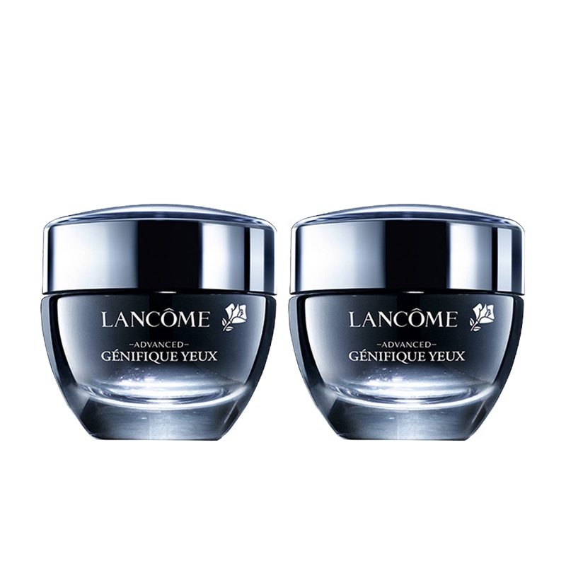 LANCOME兰蔻改善眼袋滋润营养 霜状小黑瓶精华 肌底精华眼霜 15ml 淡化黑眼圈 滋润抗衰淡化细纹修护原液*2瓶