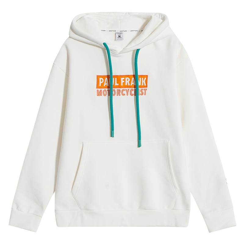 Paul Frank/大嘴猴秋新款卫衣女韩版纯棉印花休闲连帽针织衫