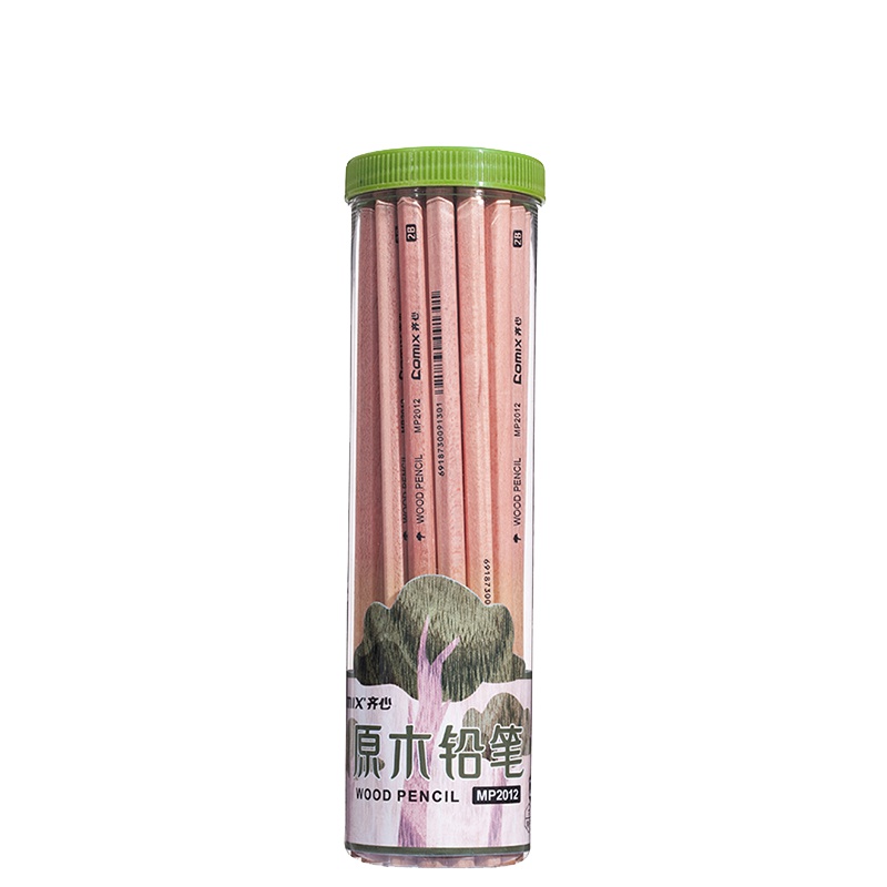 齐心 COMIX MP2012 原木铅笔 2B 30支 黑