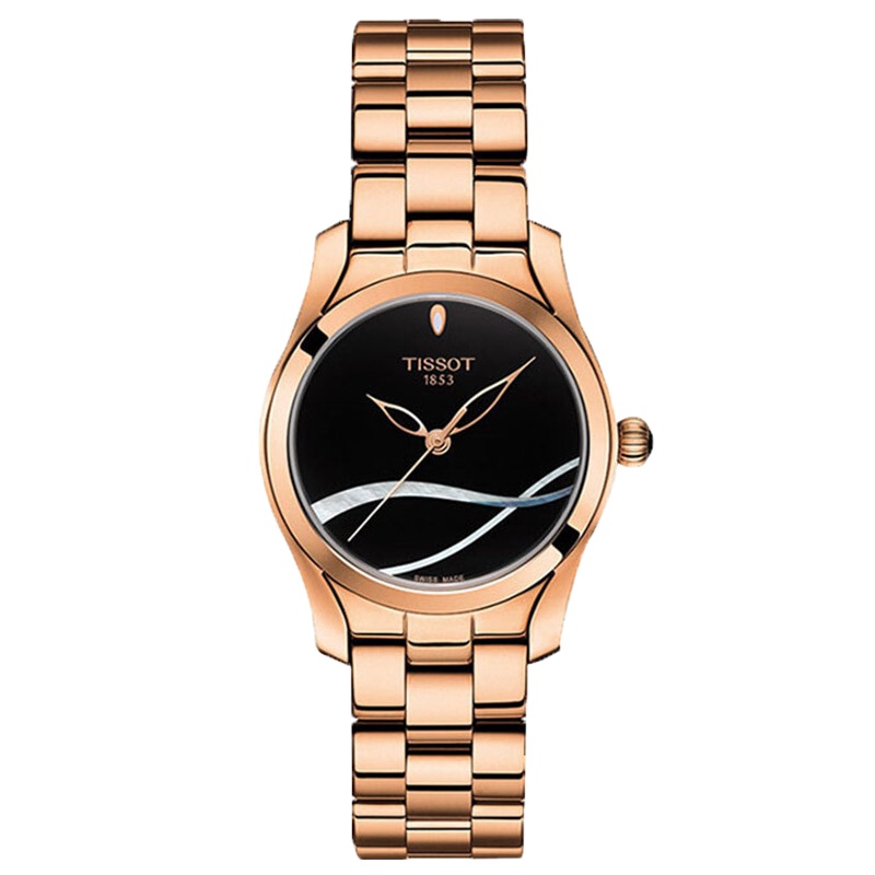 天梭(TISSOT)手表 时尚海浪系列石英表女表女士腕表
