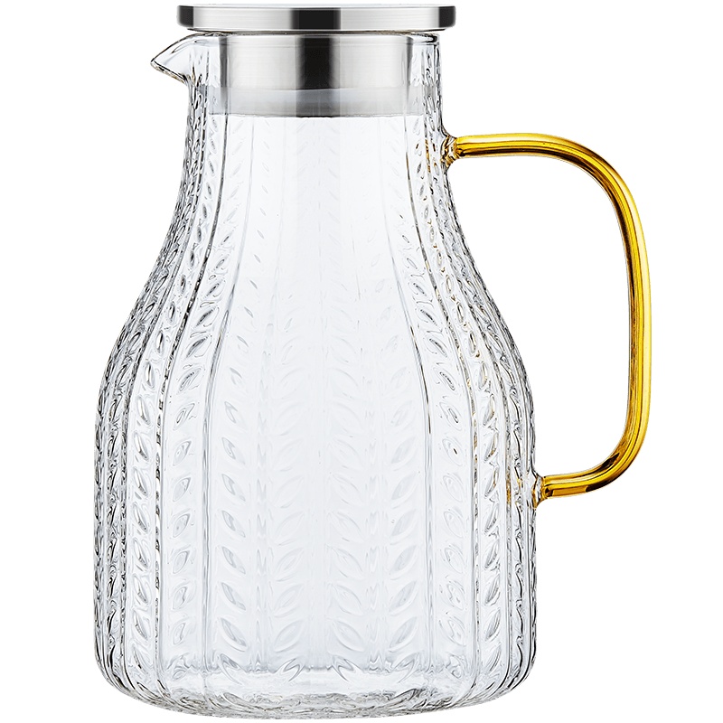 金灶TP-522冷水壶耐高温玻璃凉水壶大容量锤目纹水壶水杯套装家用