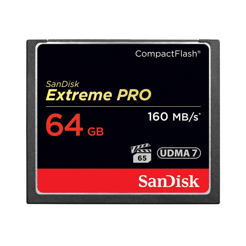 闪迪(SanDisk) 64G储存卡CF卡(1067X 160M 单反相机内存卡)