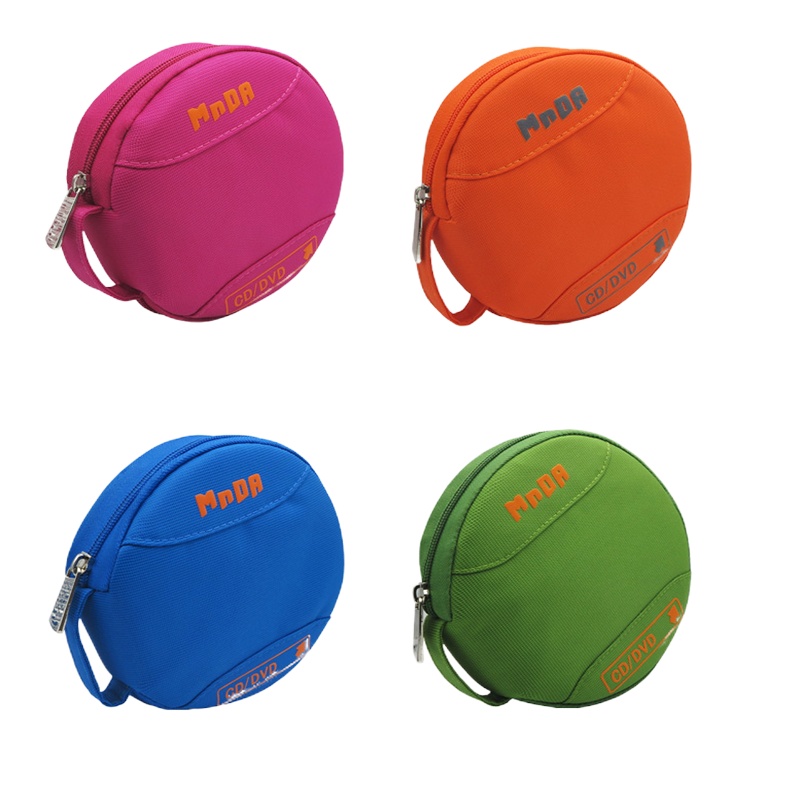 尼龙防水光碟收纳包 直径16cm 24片 颜色随机