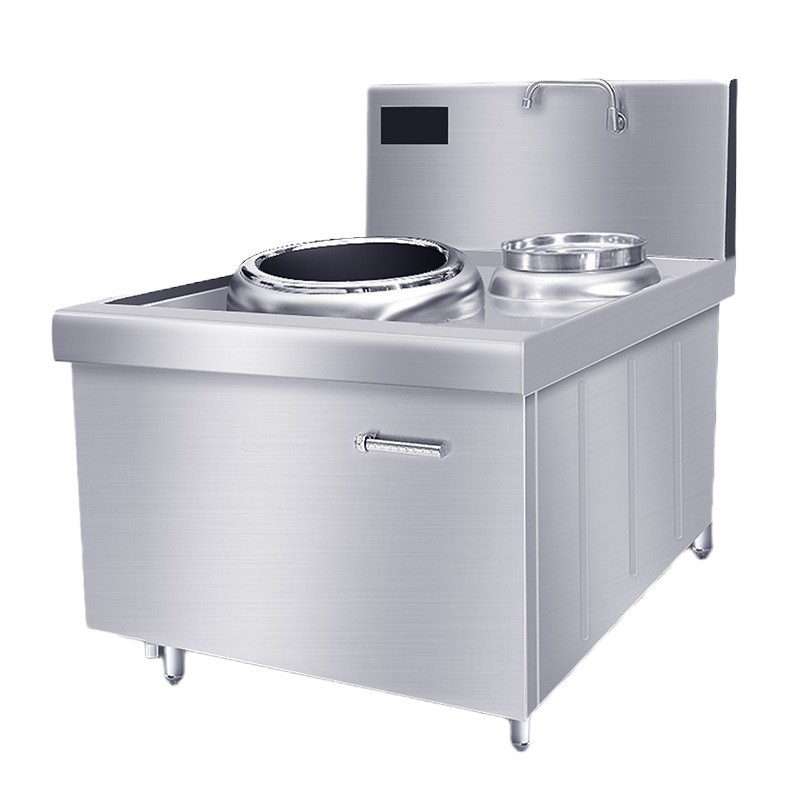 德玛仕(DEMASHI)大功率商用电磁炉 电磁大锅灶 学校食堂酒店HW-XC08C-01单头单尾小炒炉8kw