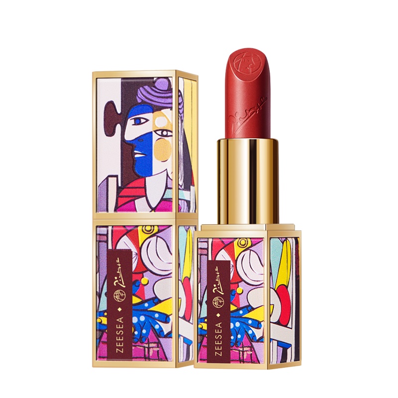 ZEESEA滋色毕加索哑光口红小众品牌持久保湿女学生橘子汽水