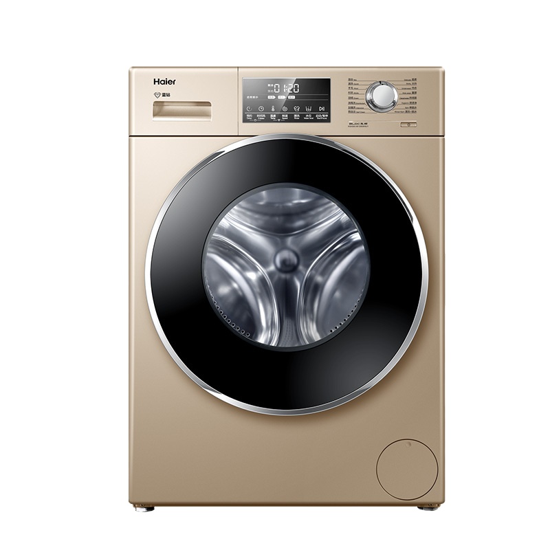 海尔(Haier)XQG90-B12826GU1 9公斤 变频全自动家用滚筒洗衣机 中途添衣 高温筒自洁 手机智控