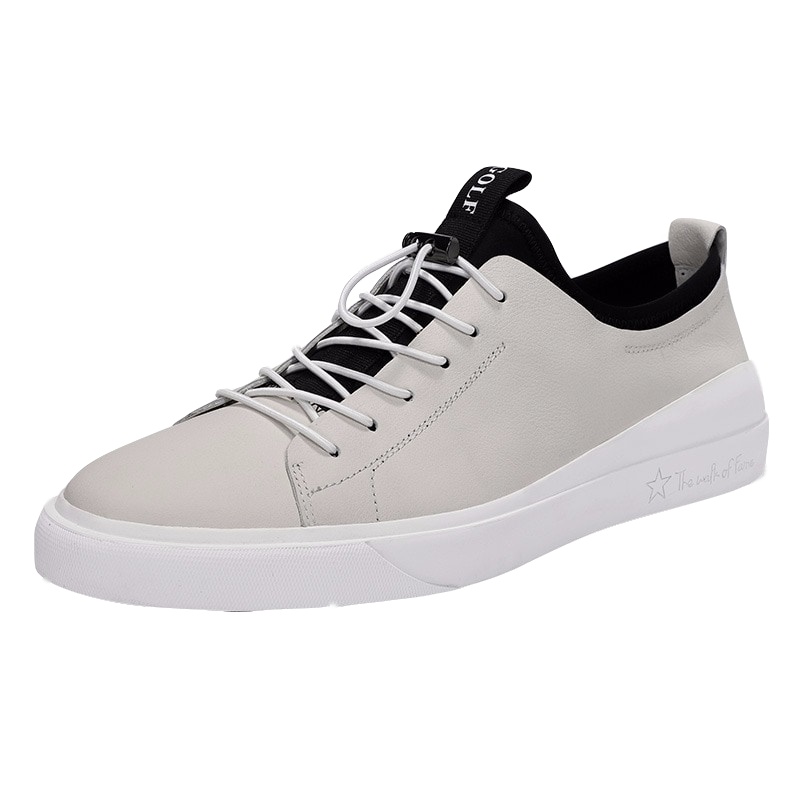 GOLF男鞋休闲鞋2018春季新款韩版鞋子潮鞋男透气日常百搭真皮板鞋