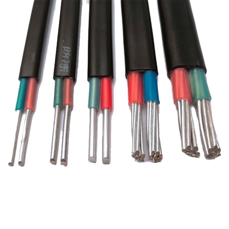 江北防老化 铝芯绝缘黑色聚乙烯护套电线 BLX 2*4