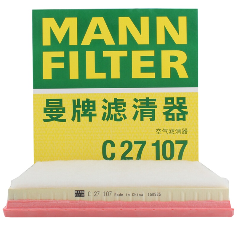 曼牌(MANN)空气滤C27107适配10-14款英朗GT/13-15款SRX/11-12款科鲁兹/雅特J/赛飞利