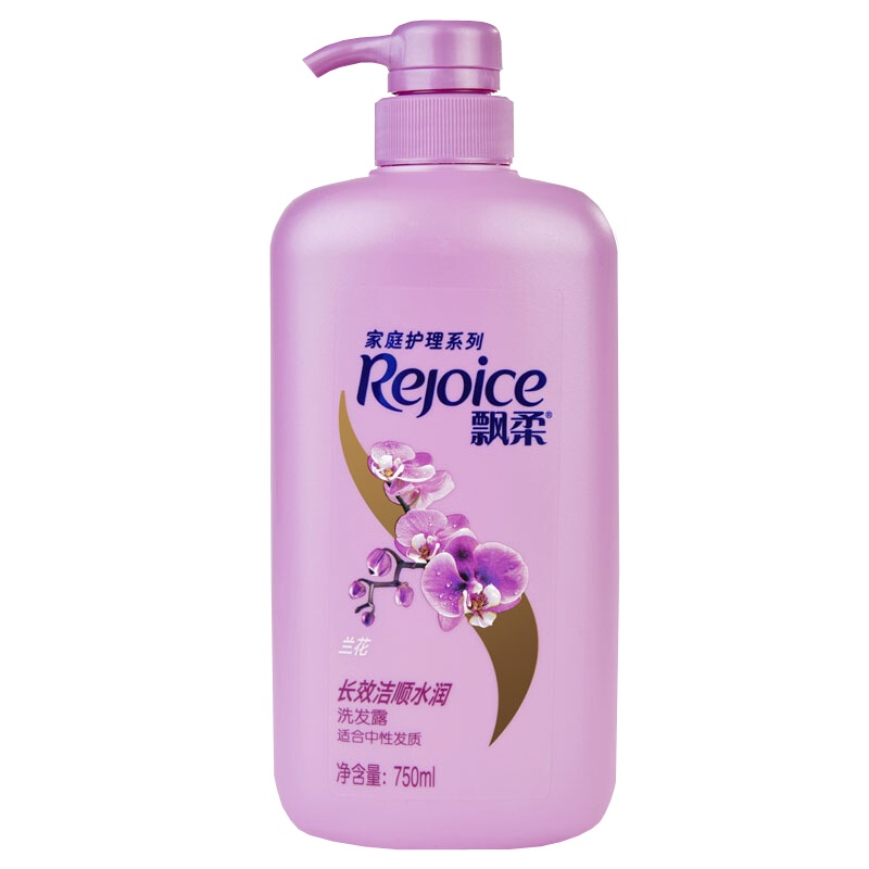 飘柔家庭护理兰花长效洁顺水润洗发露1L 洗头膏 洗发水
