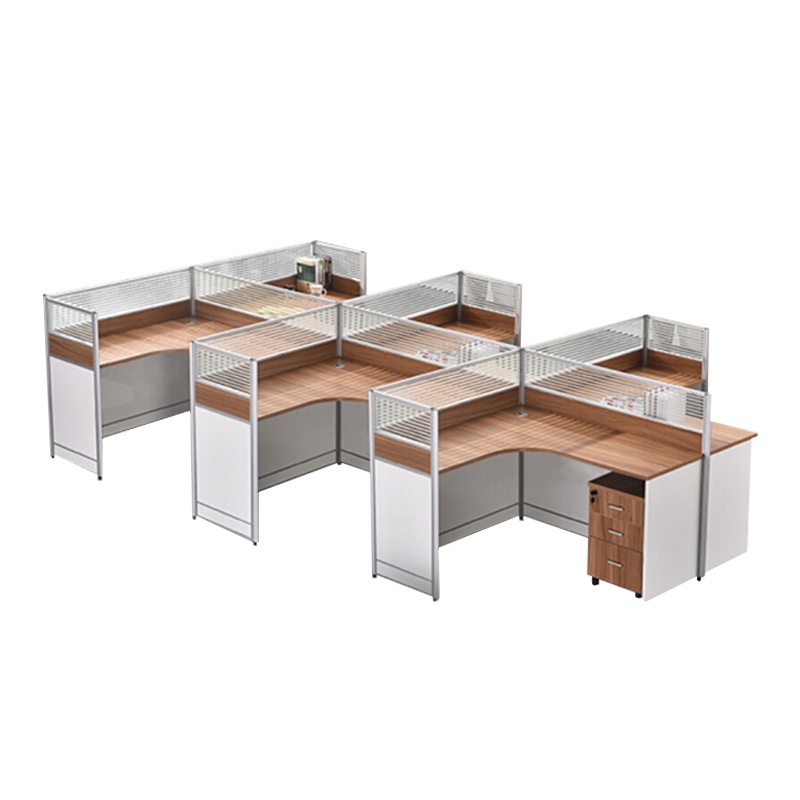 [理政]板式办公桌 简约现代 员工电脑桌 屏风工作位卡座 办公桌组合