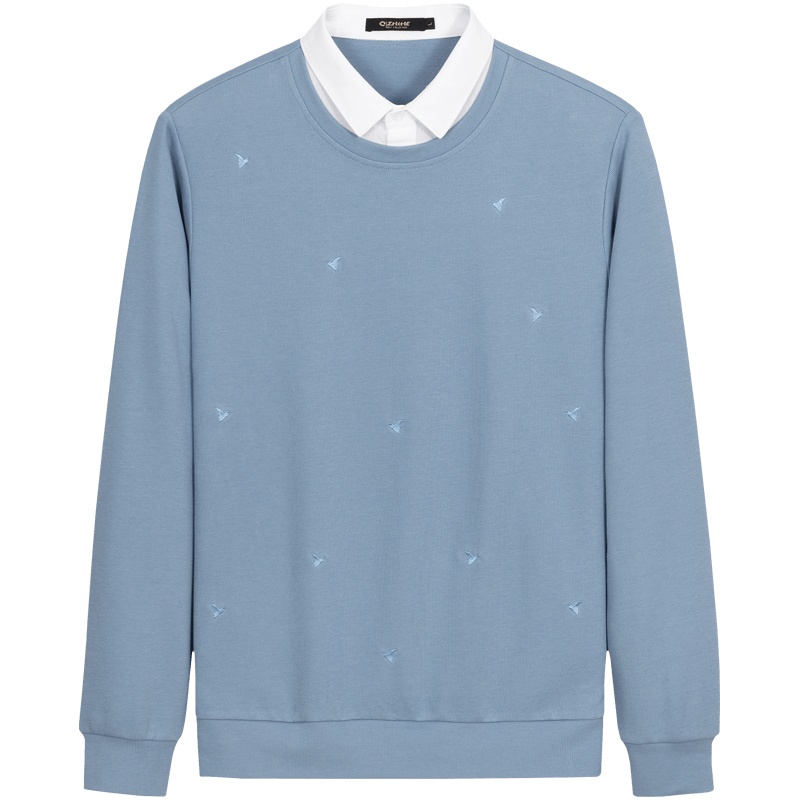 千纸鹤男士套头春秋季休闲上衣外套卫衣男15395