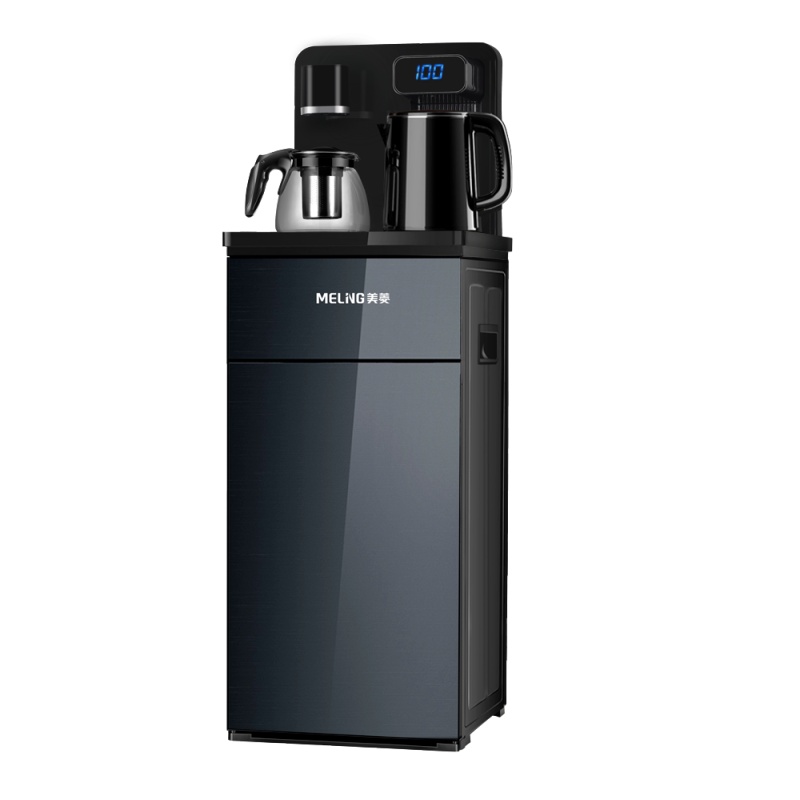 美菱(MeiLing) 自营茶吧机 家用遥控自动上水 下置式温热即热饮水机 家用养生茶饮机 安全童锁桶装水MY-C813