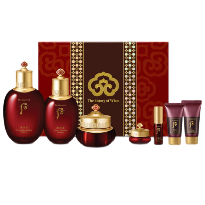 后(The history of Whoo)化妆品套装礼盒 津率享红华凝香7件套(329ML)