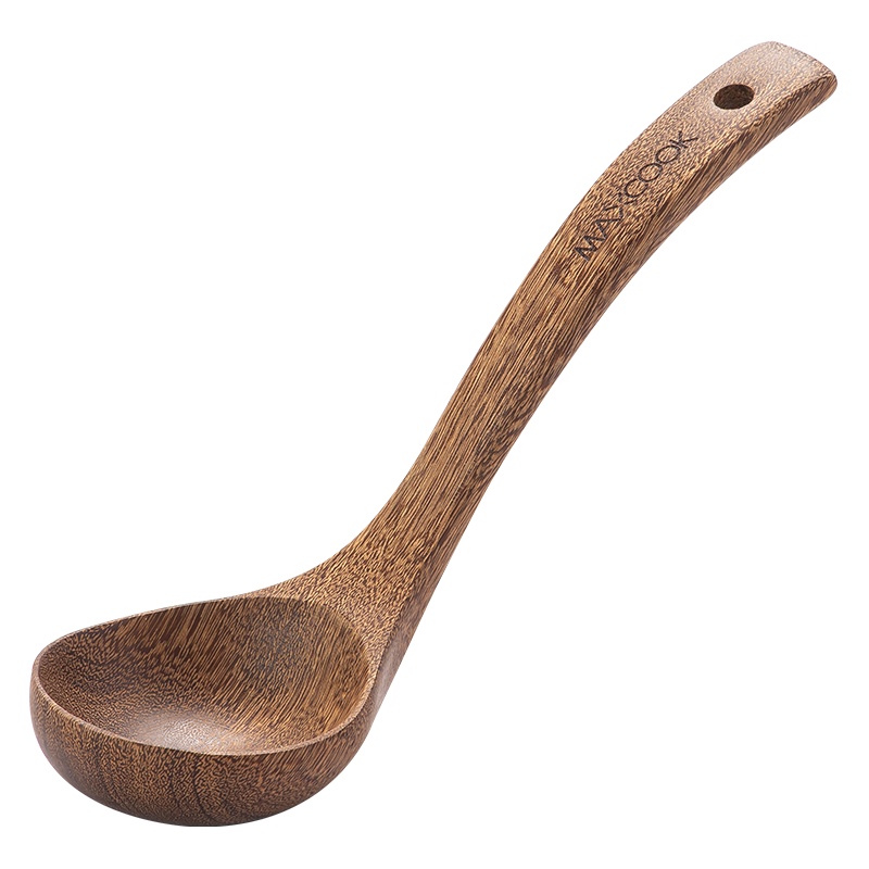 美厨(maxcook)木汤勺 鸡翅木勺子 天然家用无漆无蜡木铲 加长柄菜勺粥勺MCCU305