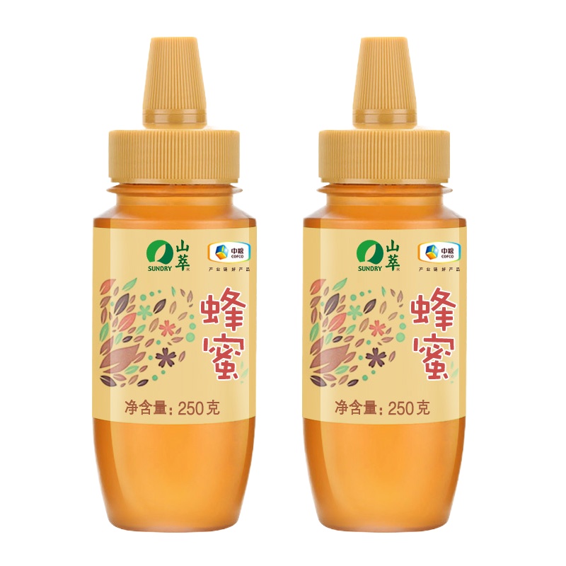 中粮山萃蜂蜜百花蜜250g*2瓶