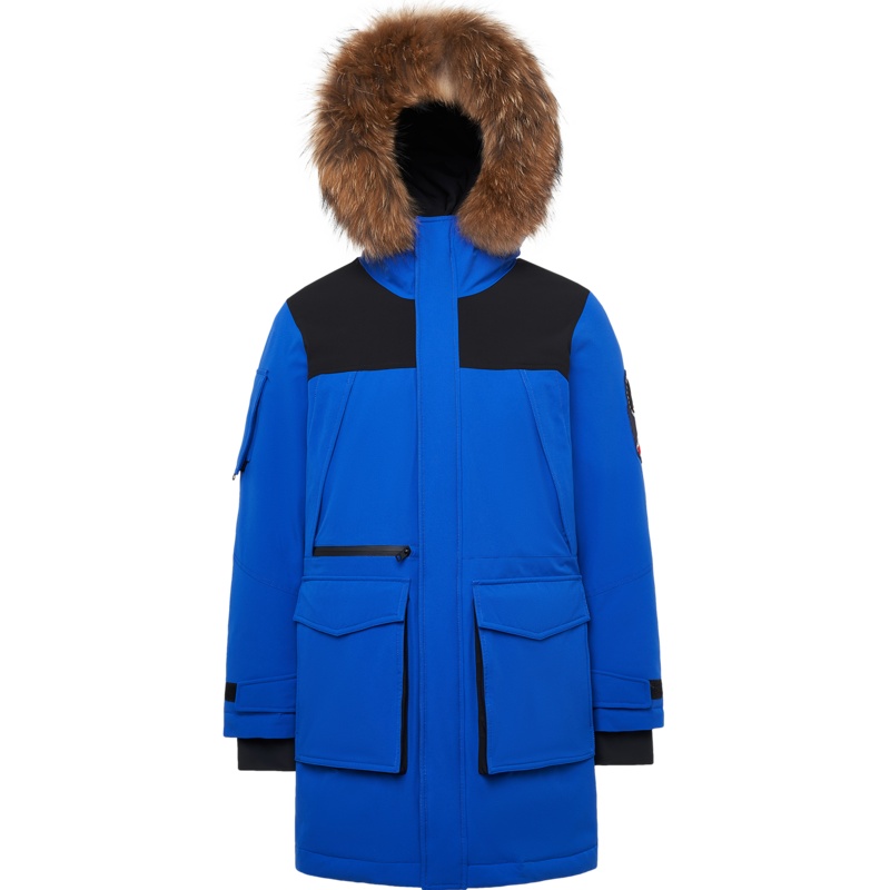 波司登男毛领中长款19冬季极寒鹅绒加厚保暖羽绒服