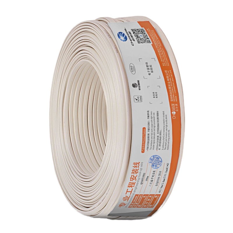 秋 叶 原(CHOSEAL)QS80T100S 家装工程系列2芯扁平电话线 100米