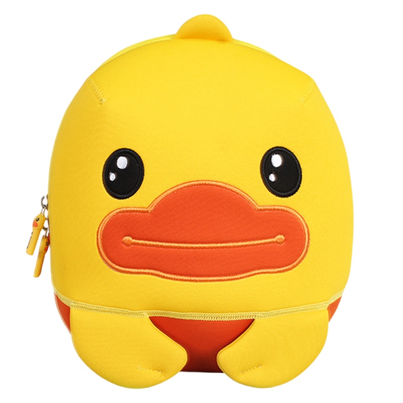 乐的小黄鸭儿童书包幼儿园2岁宝宝牵引绳卡通防走失包