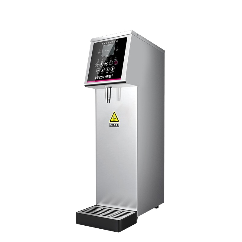 乐创(lecon)开水机商用步进式开水器全自动电热热水器不锈钢奶茶店设备全套30L银色定量定时款 LC-DL01