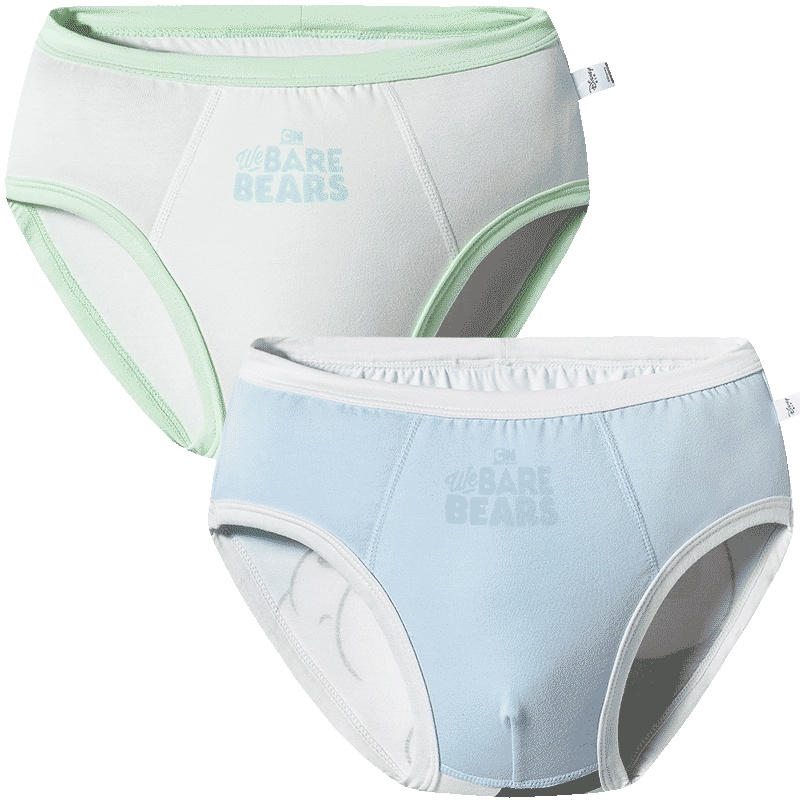 三枪咱们裸熊舒肤弹力棉男童三角裤（两枚装）