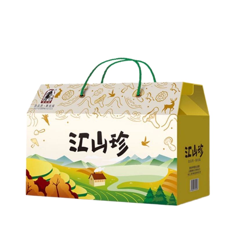 塞翁福 黑木耳 香菇 金针菇 真姬菇 银耳 杏鲍菇 南北干货礼盒 汇山珍菌菇礼盒619g