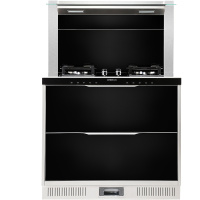 亿田（entive）F6X 自动高温蒸汽洗 智能变频 巡航增压 近距离侧吸下排集成灶