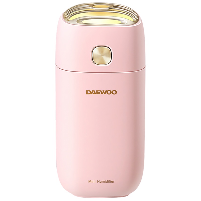 大宇(DAEWOO) 加湿器 J2小型迷你usb 卧室孕妇婴儿车载喷雾补水办公室 粉色