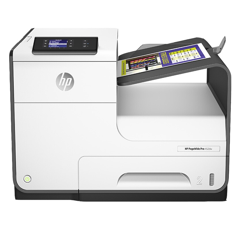惠普(HP)PageWide Pro 452dw 页宽秒速级打印机 (A4 彩色打印 无线wifi 自动双面)