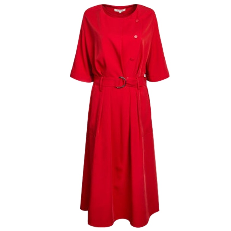 【福利款】拉夏贝尔拉贝缇春装新款韩版 简洁大方宽松A字连衣裙60003911